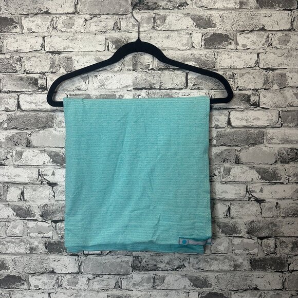 EUC Lululemon Vinyasa Scarf Rulu Fleece Customizable Snap ONE SIZE (Blue) - Picture 6 of 11